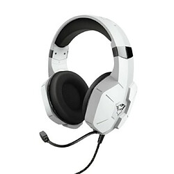 Trust GXT 323W Carus Casque Avec fil Arceau Jouer Blanc