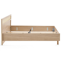 Acheter Bestmobilier Sliven - lit - 160x200 cm - bois et cannage