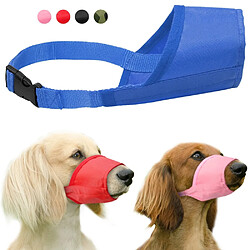 Avis Wewoo Muselières chien Fournisseur d'animal muselière nylon respirant confortable doux maille réglable masque de bouche pour animaux empêchent la morsuretaille 22cm noir