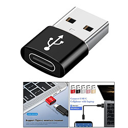 Acheter Adaptateur De Convertisseur USB Vers USB C Multicolore 2 En 1 Pour Transfert De Données PC Portable Noir