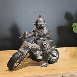 Avis Drimmer Statuette animal motard en polyrésine Singe.