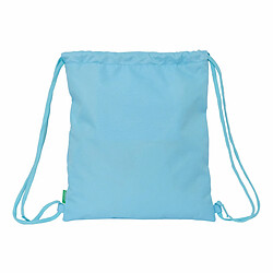 Sac à dos serré par des ficelles Benetton Spring Bleu ciel 35 x 40 x 1 cm