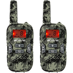 Retevis talkie walkie enfant 8 Canaux camouflage