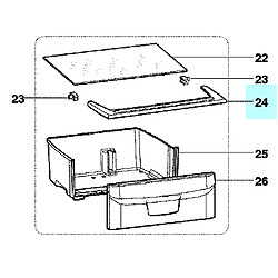 Acheter Indesit PROFIL COUVRE BAC A LEGUMES BLEU 522X16