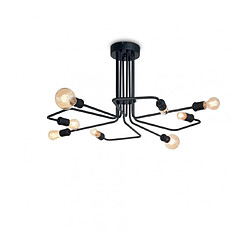 Ideal Lux Plafonnier Triumph Métal Noir 8 ampoules 41,5cm