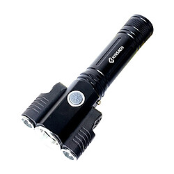 Wewoo Lampe torche LED KS-739 de poche à DEL à focale fixe T6 + XPE étanche à chargement USB avec batterie au lithium 4 modes et 18651