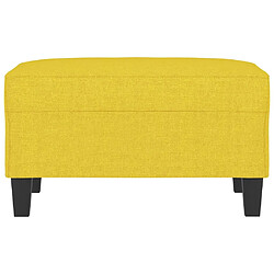 Avis Maison Chic Repose-pied,Tabouret confortable Jaune clair 70x55x41 cm Tissu -MN96285