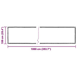 vidaXL Bâche transparente avec œillets 1x10 m polyéthylène pas cher