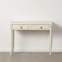 BigBuy Home Console Blanc Bois d'épicéa Bois MDF 100 x 45 x 76 cm