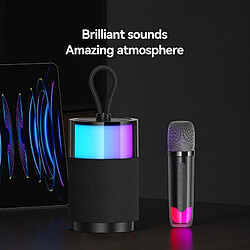 Acheter Yonis Enceinte Bluetooth Micro Karaoke Autonomie 4h Lumière Ambiante