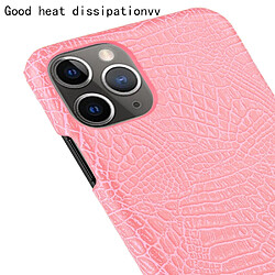 Wewoo Coque Rigide Pour iPhone 11 Pro Crocodile antichoc Texture PC + Etui PU Rose pas cher