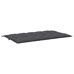 Avis vidaXL Coussin de banc de jardin anthracite tissu oxford