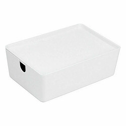 Caisse de Rangement Empilable Confortime Avec couvercle 26 x 17,5 x 8,5 cm (10 Unités)