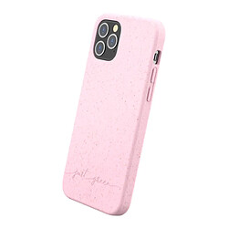 JUST GREEN Coque de Protection pour iPhone 12/12 Pro Natura Recyclable Rose