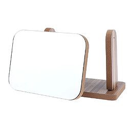 salle de bains rasage miroir de courtoisie 360 pivotant en bois debout maquillage miroirs vertical pas cher