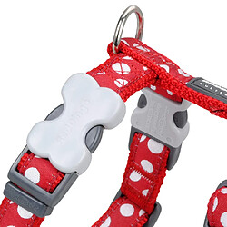 Harnais pour Chien Red Dingo Style Rouge Pois 30-48 cm