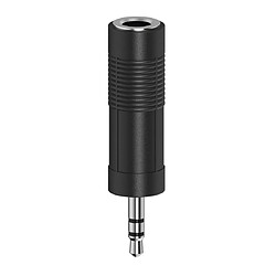 HAMA Adaptateur audio, jack mâle 3,5 mm - jack femelle 6,3 m, stéréo