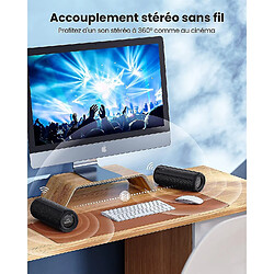 Universal Conférencier Bluetooth surround stéréo portable YYH: 30W Woofer puissant, IPX7 imperméable, 12 heures de lecture (noir)