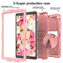 Acheter Wewoo Housse Coque de protection antichoc en silicone bicolore avec support pour Galaxy Tab A 10.1 2019 / T510 or rose