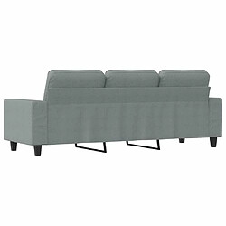 Maison Chic Canapé à 3 places,Canapé droit,Sofa de Salon,Banquette Gris clair 180 cm Tissu -GKD838629 pas cher