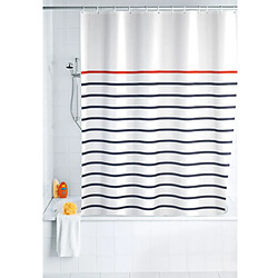 WENKO Rideau de douche Marine white en polyester