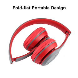 Yonis Casque Bluetooth Pliable Sans Fil, Support MP3 FM Appel, Autonomie 18h pas cher