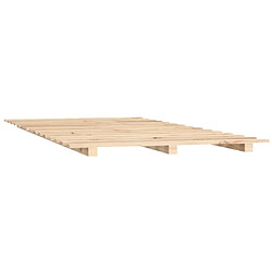 Avis vidaXL Cadre de lit sans matelas 90x200 cm bois de pin massif