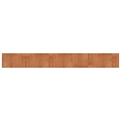 vidaXL Tapis rectangulaire marron 60x500 cm bambou