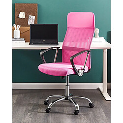 Beliani Chaise de bureau Rose DESIGN