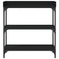 Acheter Maison Chic Table console | Meuble d'entrée | Table d'appoint avec étagères noir 75x30x80 cm -GKD22184