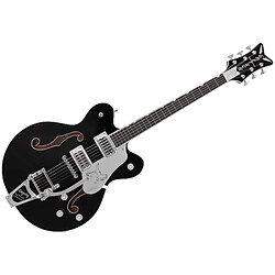 G6636TSL Players Edition Silver Falcon Center Block String Thru Bigsby Black Gretsch Guitars