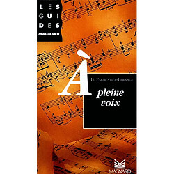 A pleine voix - Occasion