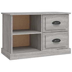 vidaXL Meuble TV sonoma gris 73x35,5x47,5 cm bois d'ingénierie