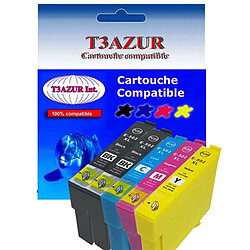 T3Azur 5 x cartouches d'encre compatibles 502XL pour Epson Expression Home XP5100