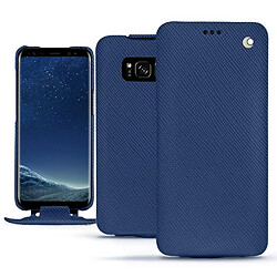 Housse cuir Samsung Galaxy S8 - Rabat vertical - Bleu frisson ( Pantone #29588c ) - NOREVE