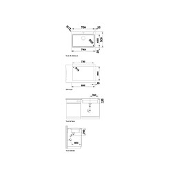 Blanco Evier à encastrer Etagon 700-IF/A 524274