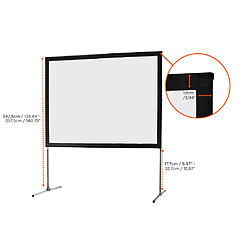 Avis Ecran de projection sur cadre celexon « Mobil Expert » 406 x 305 cm, projection de face