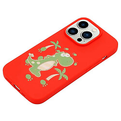 Coque en TPU anti-chute avec sangle pour votre iPhone 14 Pro - dinosaure