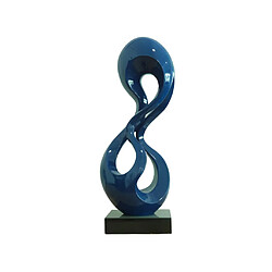 Vente-Unique Grande statue en résine Bleu nuit - L.25 x H.79 cm - CECILIA