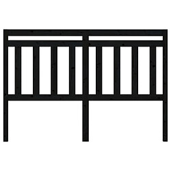 Avis Maison Chic Tête de lit scandinave pour lit adulte,Meuble de chambre Noir 166x4x100 cm Bois massif de pin -MN52956