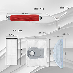 INF Accessoires aspirateur Roborock S8/S8+/S8 Pro Ultra - 22 pièces