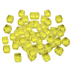 Acheter 100pcs 10mm coloré dés jeux de société cube pour la partie kTV jouets jaune