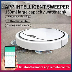 YUANFU Aspirateur Robot de balayage Intelligent 3 en 1, avec réservoir d'eau, application de balayage et de nettoyage à distance