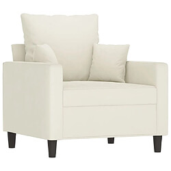 Avis Maison Chic Ensemble de canapés 3 pcs avec coussins, Canapé droit Sofa pour Salon Crème Velours -GKD960910