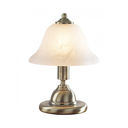 Luminaire Center Lampe de table Gloucester Laiton antique,effet albâtre 1 ampoule 26,5cm