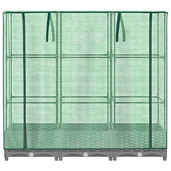 Avis vidaXL Jardinière surélevée avec housse aspect rotin 120x40x123 cm