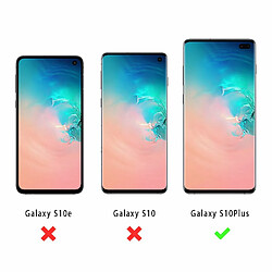 Evetane Coque Samsung Galaxy S10 Plus 360 intégrale avant arrière transparente