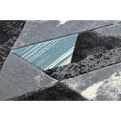 RUGSX Tapis ALTER Wet Géométrique, triangle, trapèze bleu 140x190 cm pas cher