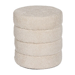 BigBuy Home Pouf Beige 42 x 42 x 46 cm