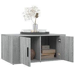 Avis vidaXL Table basse Sonoma gris 80x50x36 cm Bois d'ingénierie